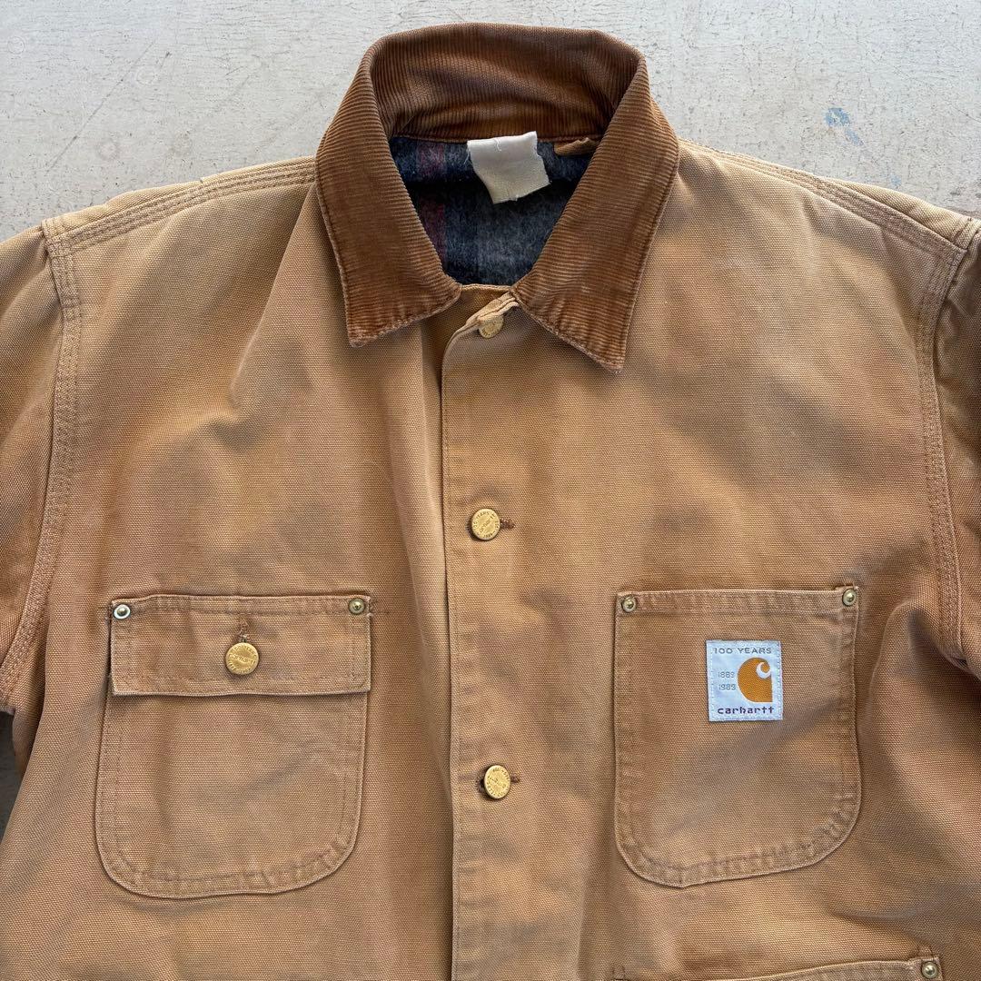 Carhartt 100周年記念 チョアコート USA製　ブランケット　L相当