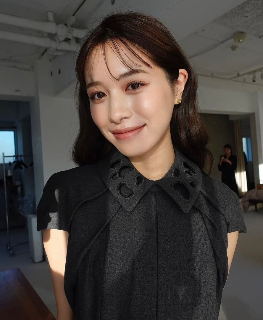 ワンピース L'AUBE BLANC Embroidery collar Dress