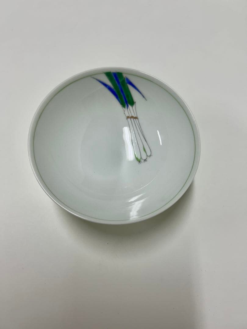 深川製磁 野菜 グリーン 茶碗 6個 緑 宮内庁御用達 有田焼 和食器 美品