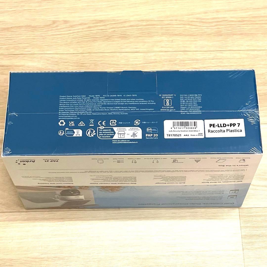 【新品】 eufy Security SoloCam S340 防犯カメラ