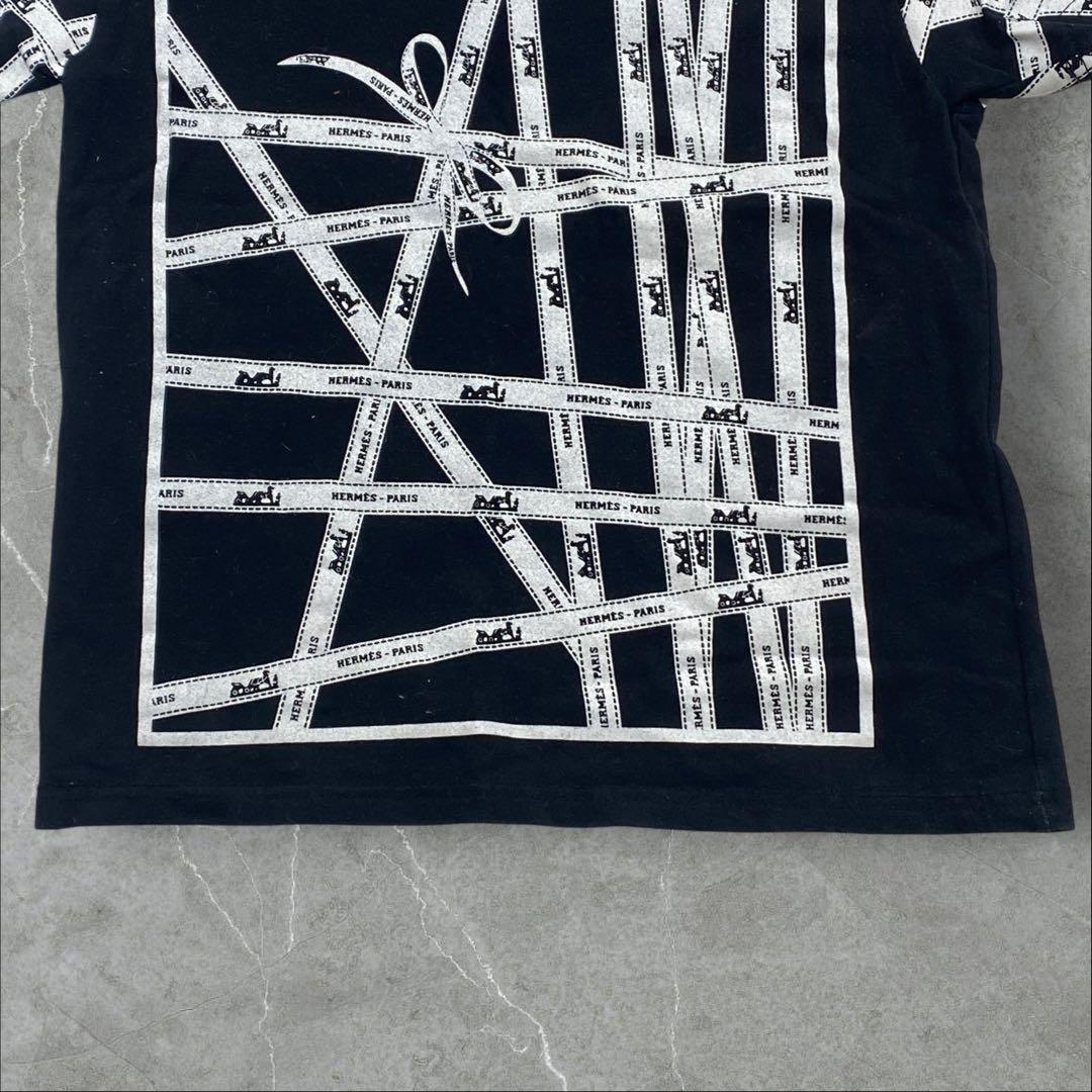 HERMES Tシャツ デザインTシャツ ブラック