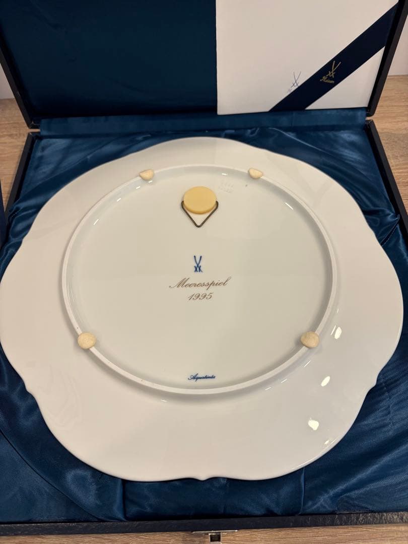 MEISSEN マイセン 1995 イヤープレート 海の戯れ 元箱付属 未使用品
