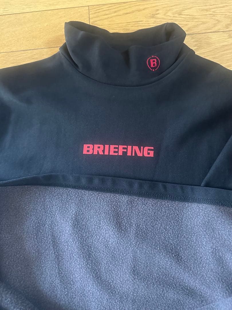 BRIEFING ブリーフィング ブラック 長袖　ウォーム　モックネック