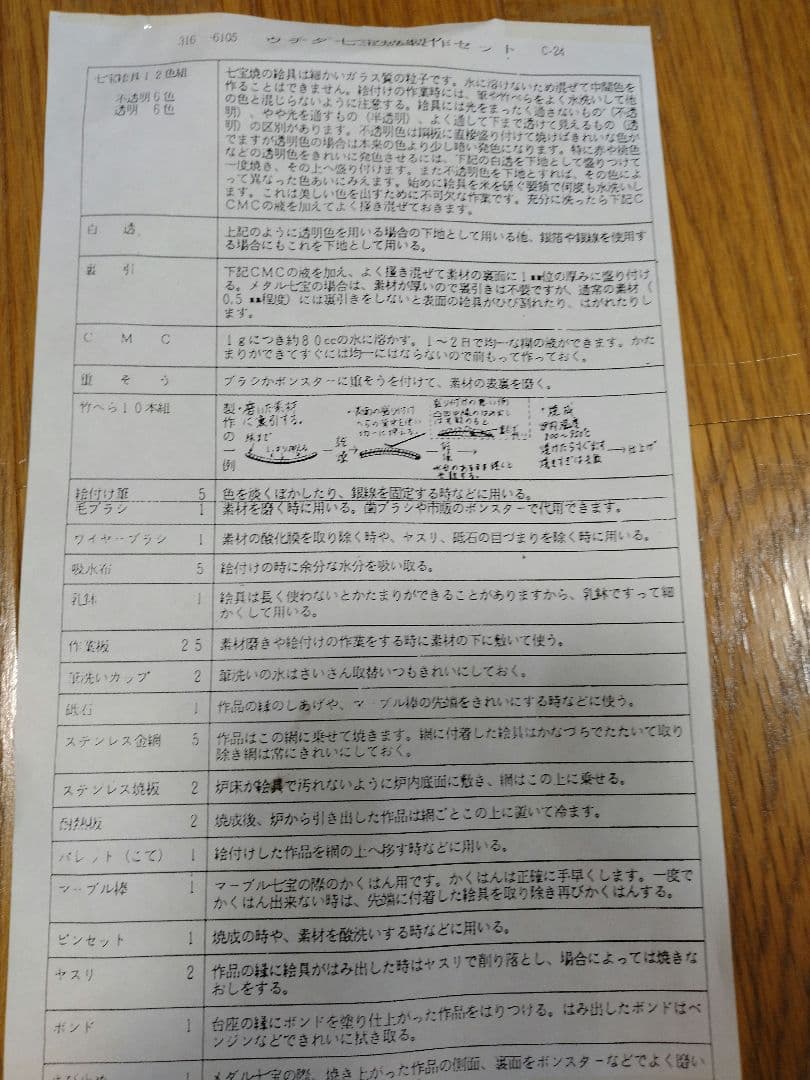 七宝用具セット 上級用
