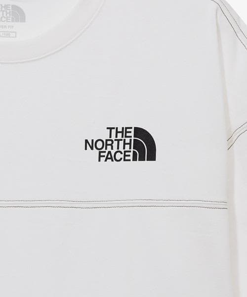 韓国　ノースフェイス　ダメージ　Tシャツ　白　XL 新品　ウォッシュ加工　XXL