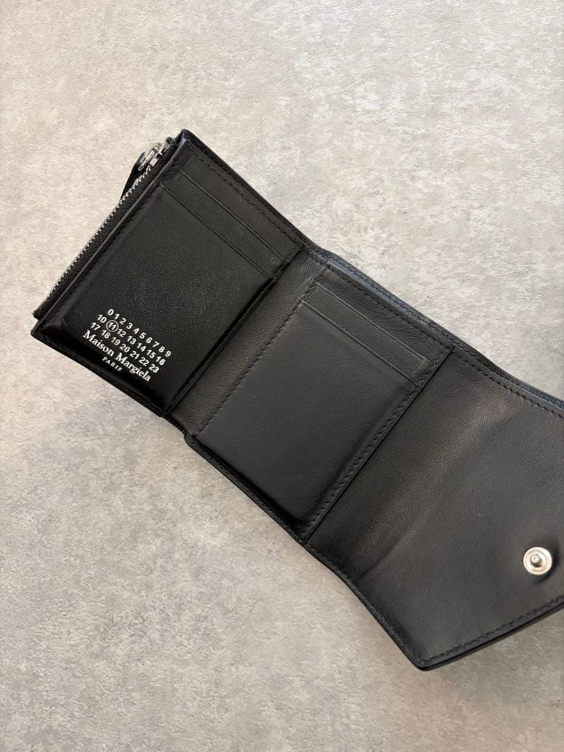 Maison Margiela 三つ折りコンパクト財布 ブラック