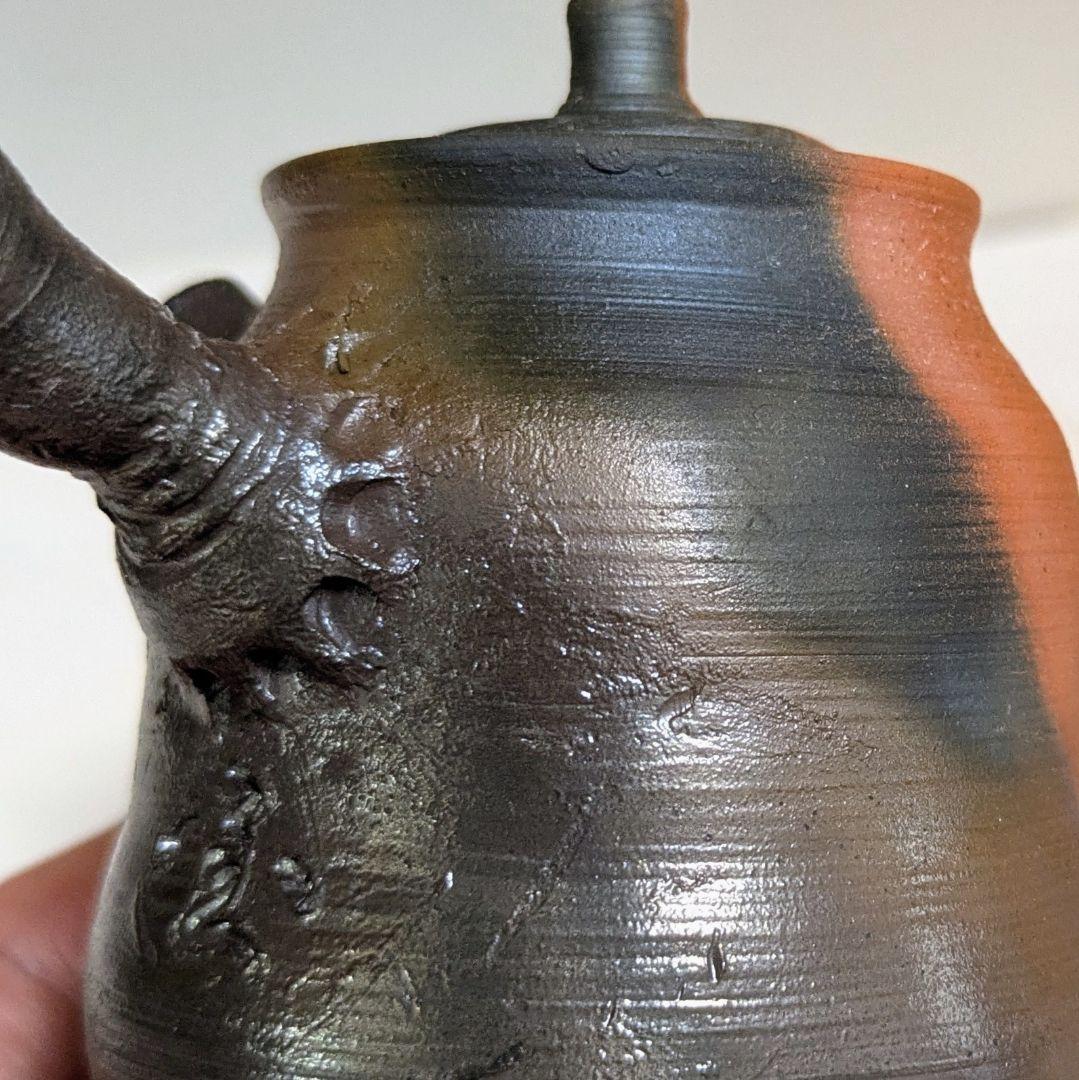（N9−12）【窯変工芸作品】三度焼成の奇跡 急須 常滑 茶道具 作家物 一点物