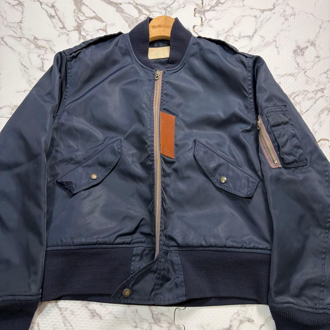美品✨リアルマッコイズ L-2A フライトジャケット ネイビー 40size