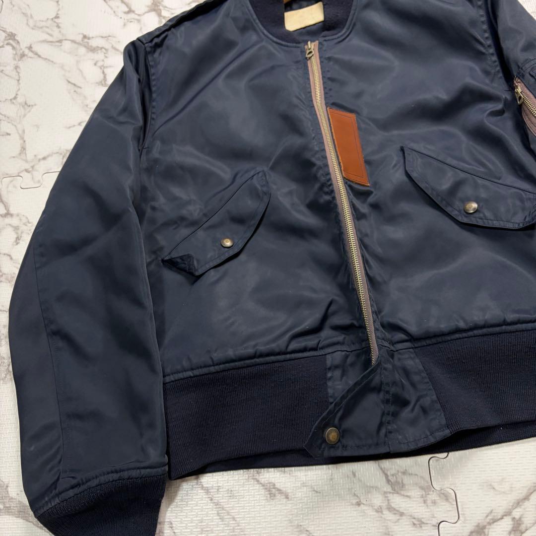 美品✨リアルマッコイズ L-2A フライトジャケット ネイビー 40size