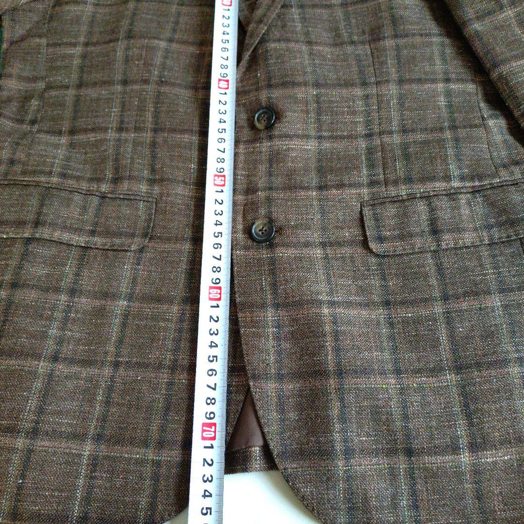 t*5様 ★新品 ブルックスブラザーズ/チェック柄ジャケット、麻、絹、軽くて楽な