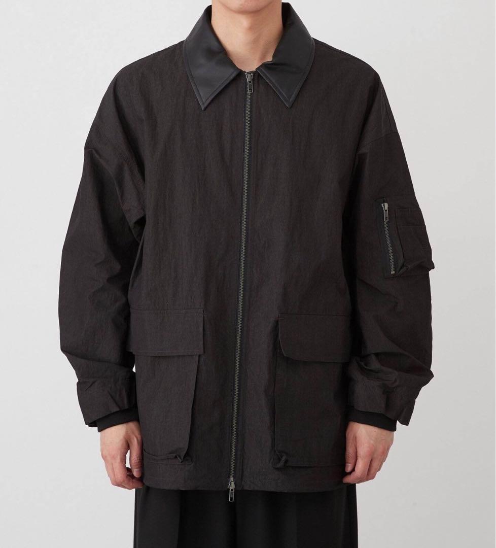 B.C STOCK Deux Alluresレザーカラーショートブルゾン