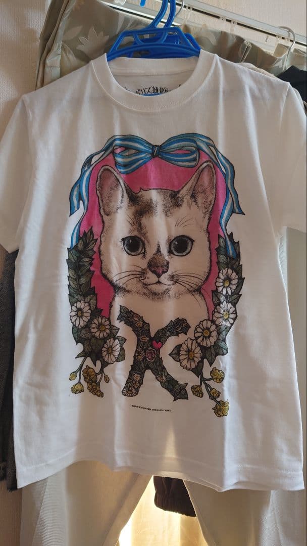 ヒグチユウコ正規品2枚セット　猫イラスト ストライプTシャツ Sサイズ