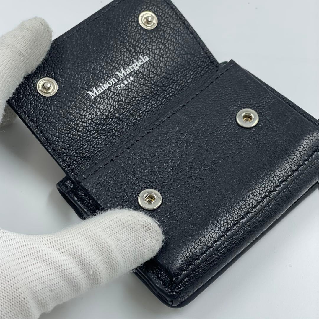 極美品✨　Maison Margiela 財布　小銭入れ　レザー　黒