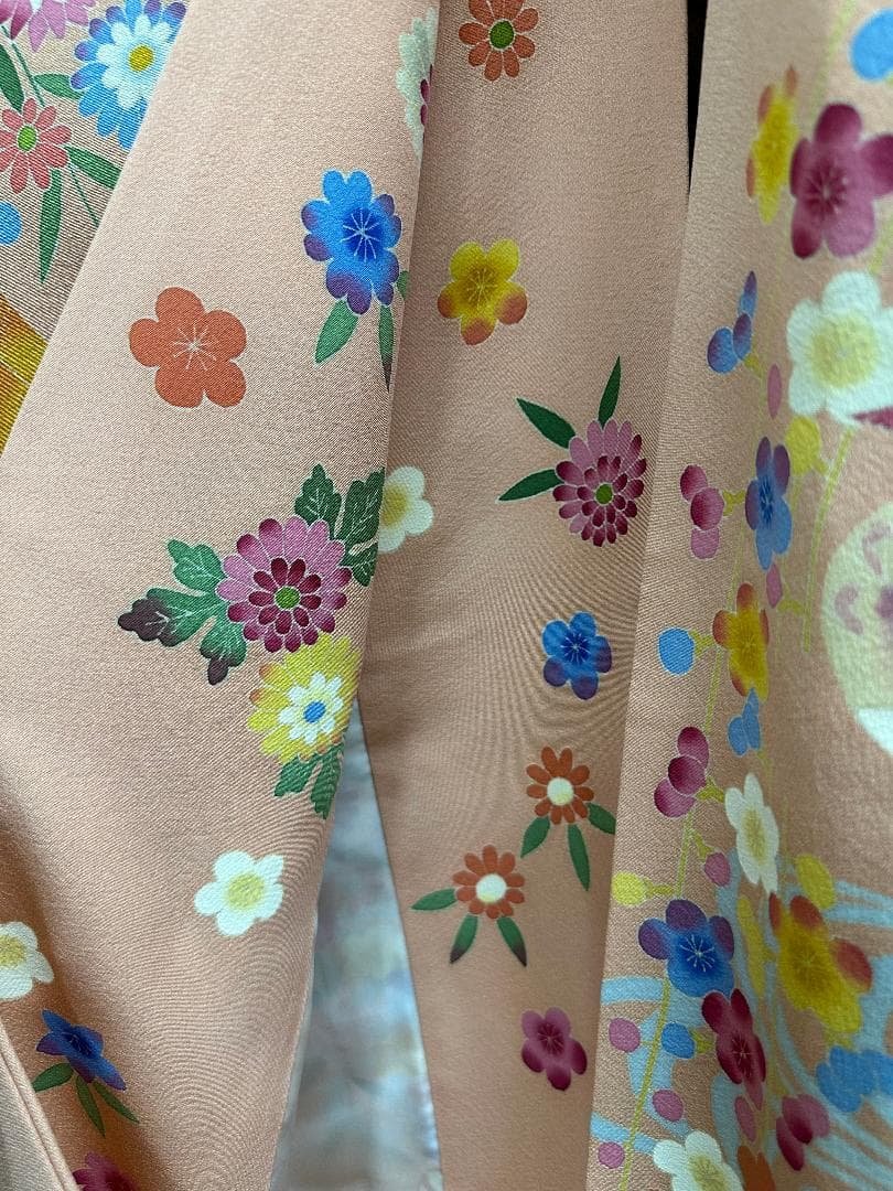 逸品 本加賀友禅 押田正義 桃色鴛鴦四季の花 フルセット