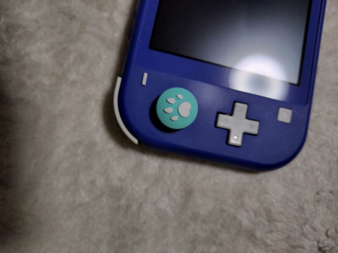 動作品Nintendo Switch Lite ブルー 本体良品肉球カバー