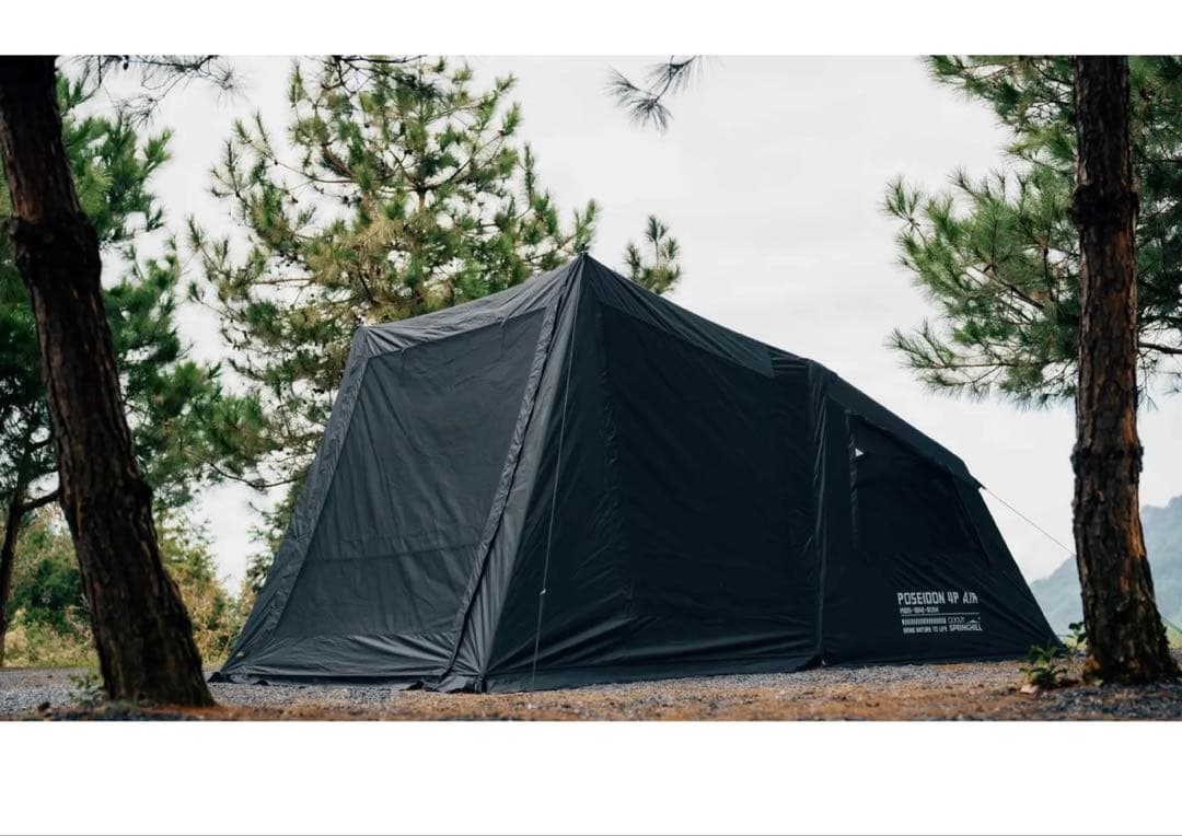 Goout Springhill エアーテント 14m² 前幕セット　ブラック