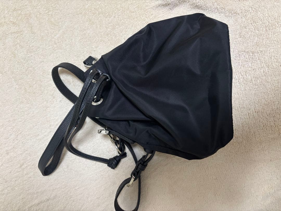 バッグ LUXURY MATERIAL DRAWSTRING BAG by LIMONT
