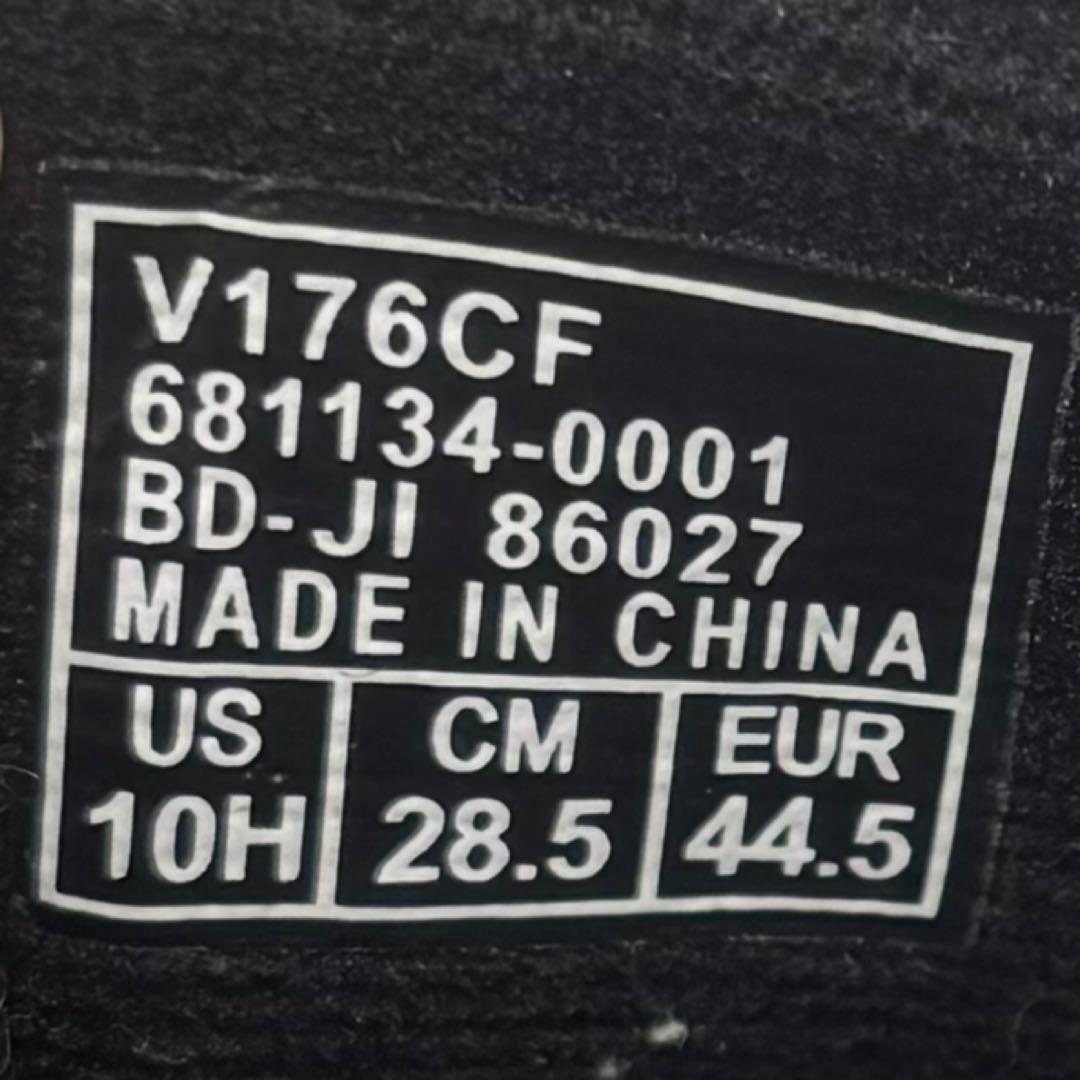 【未使用級】VANS ヴァンズ 本革 デッキシューズ 2アイレット 黒 28.5