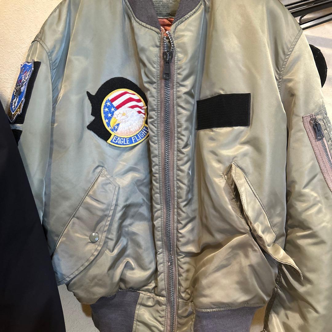 ゴ*ん様 USA製 航空自衛隊 ブルーインパルス　ジャケット　ＭＡ-1 刺繍