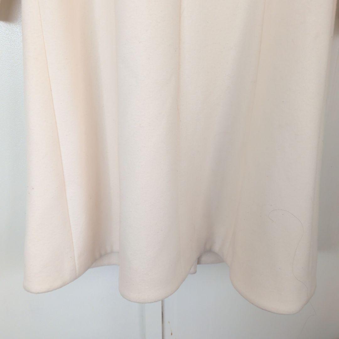 【値下げ】ルネ Rene 36 ロングコート アイボリー 淡いクリーム系