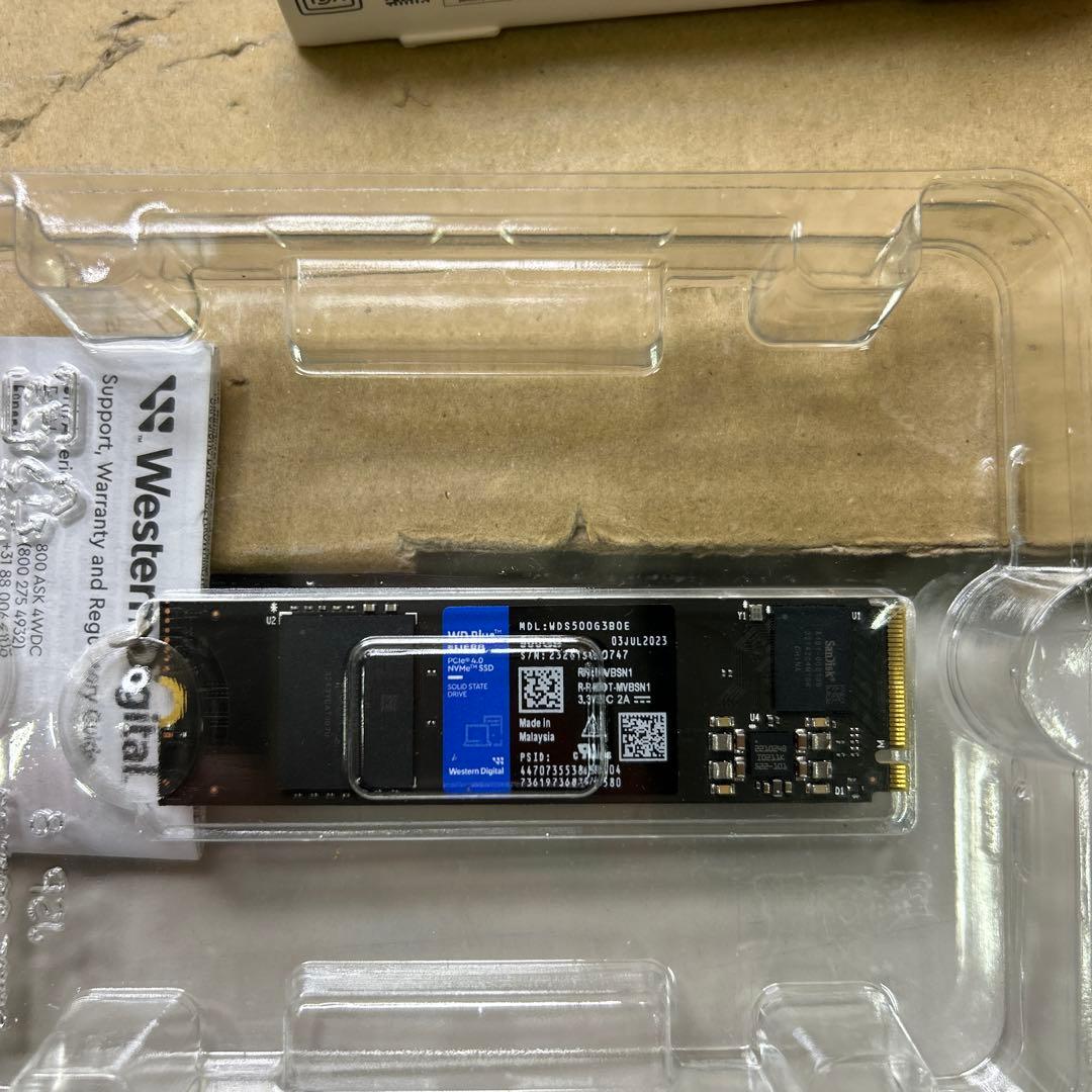 h*u様 WD Blue SN580 500GB WDS500G3B0E