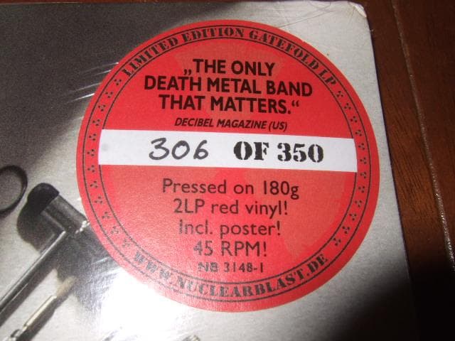 CARCASS,新品レコード,カーカス,限定350枚,限定ナンバー入り,2LP