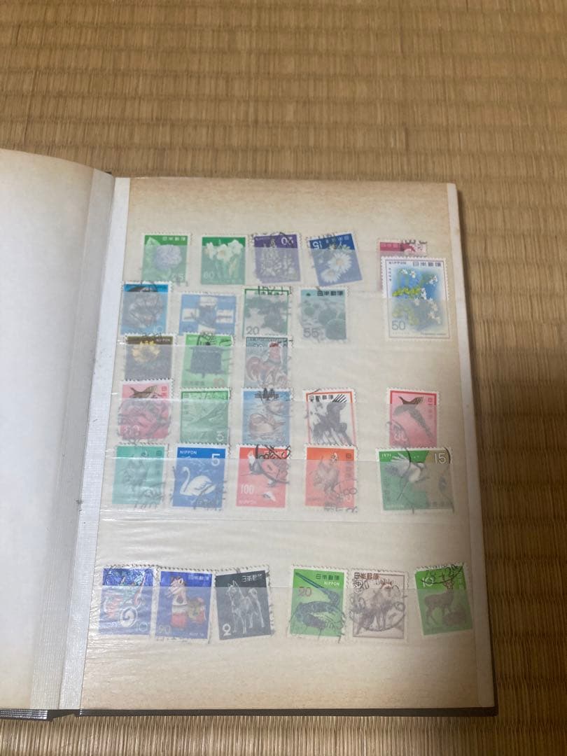 COLOR STAMP BOOK 使用済み切手コレクション