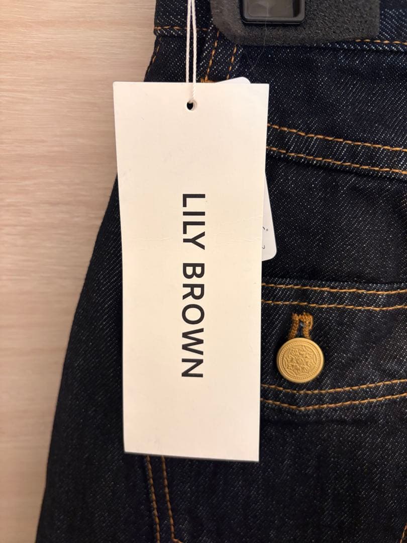 LILY BROWN サイドラインバギーデニムパンツ 【WEB限定00サイズ】