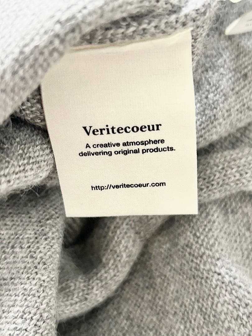 【美品】Veritecoeur　アルパカシルク　ニットカーディガン