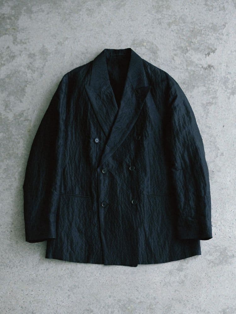 LIDNM SILK LINEN SUCKER JACKET Lサイズ美品