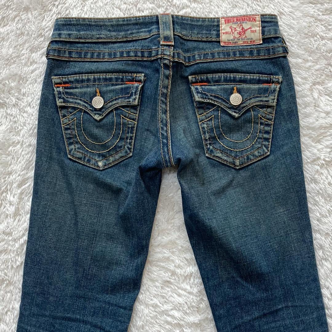 【極美品/USA製】トゥルーレリジョン JOEY フレア デニム 26 Y2K