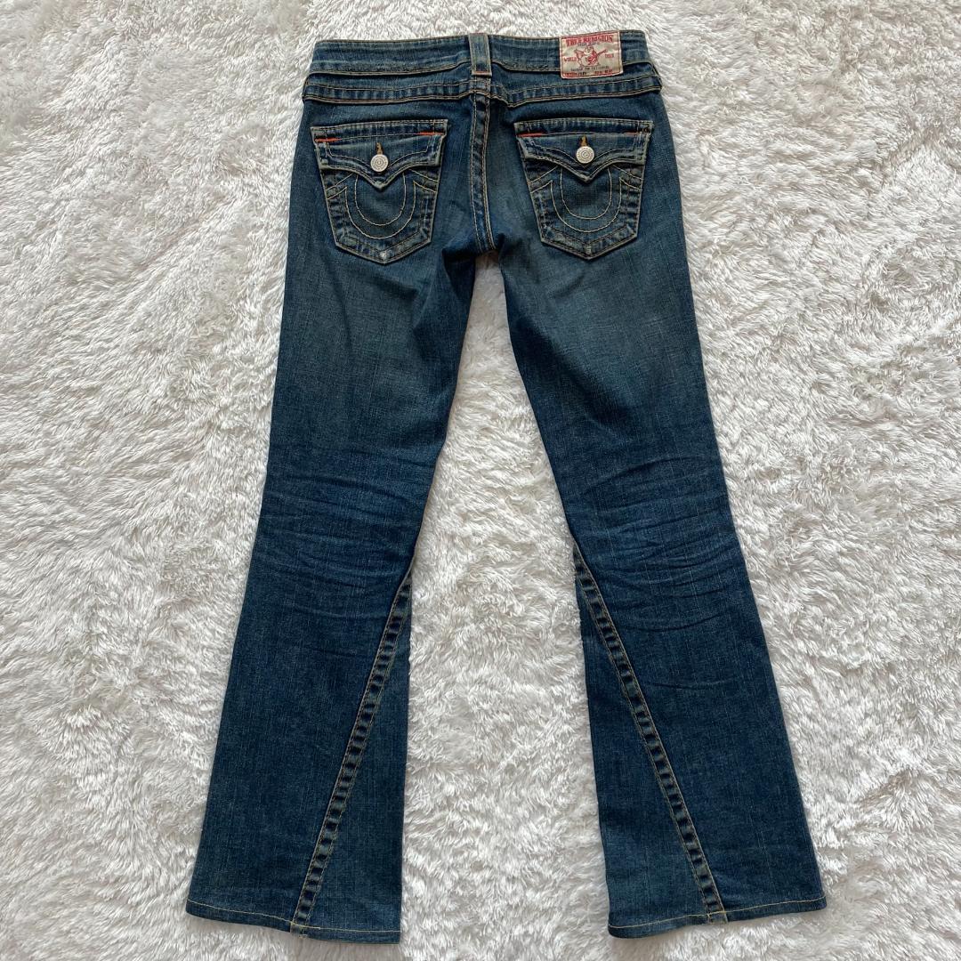 【極美品/USA製】トゥルーレリジョン JOEY フレア デニム 26 Y2K