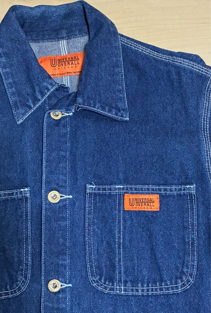 【美品】UNIVERSAL OVERALL デニムカバーオール