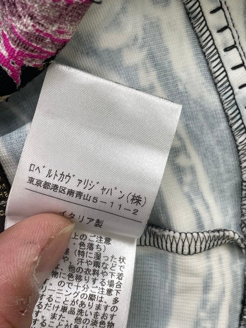 美品　roberto cavalli 総柄　ヒョウ柄 長袖ワンピース　イタリア製