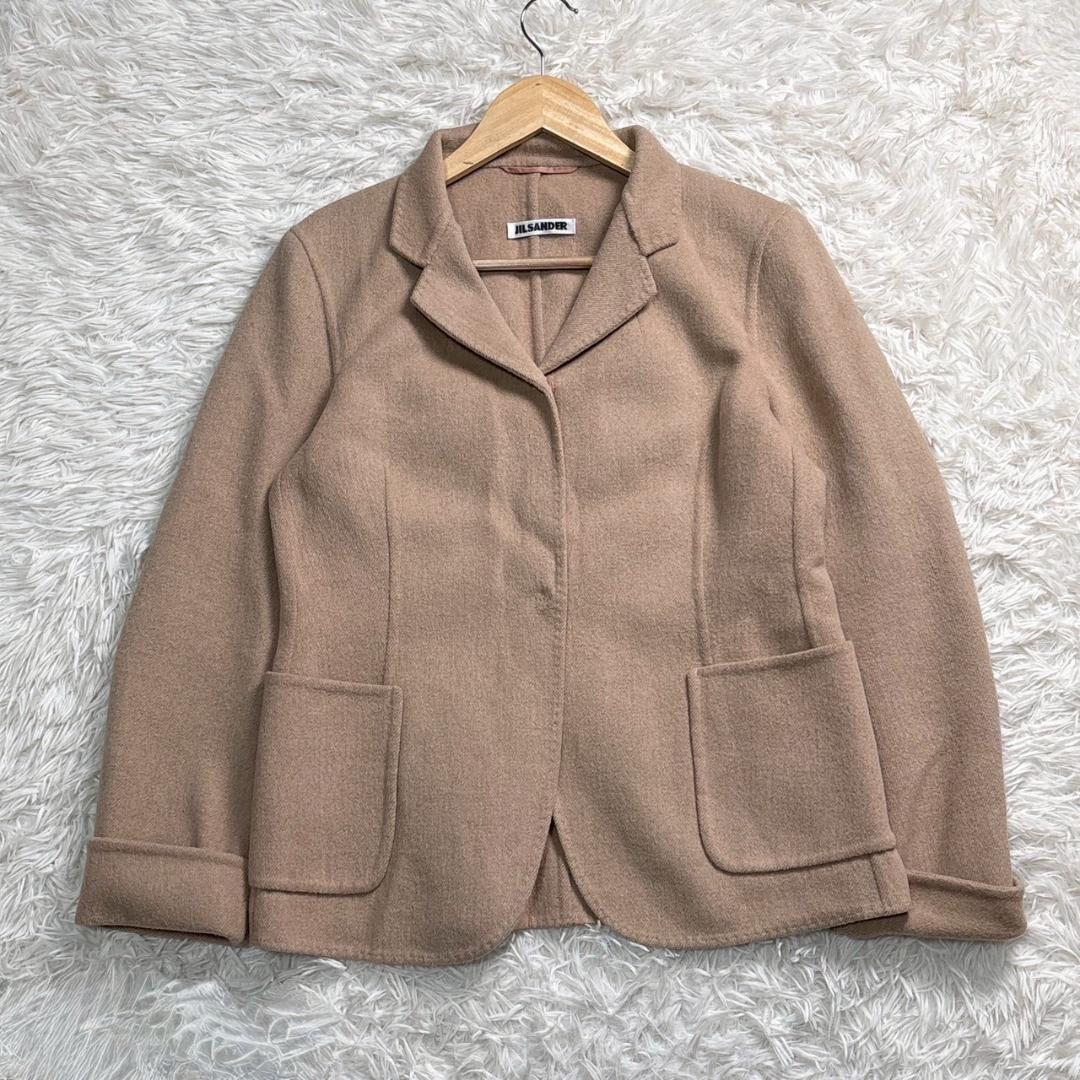 JIL SANDER　ベージュ テーラードジャケット　38 アンゴラ M相当