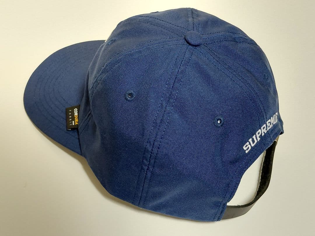 美品　Supreme　Cordura　S Logo　6-Panel　\"Navy\"