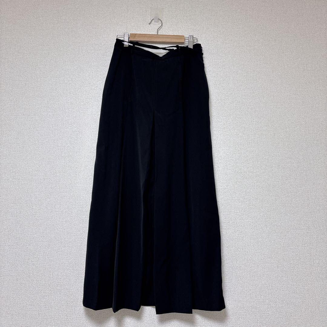 anuke Tuck Long Skirt タックロングスカート 黒 38