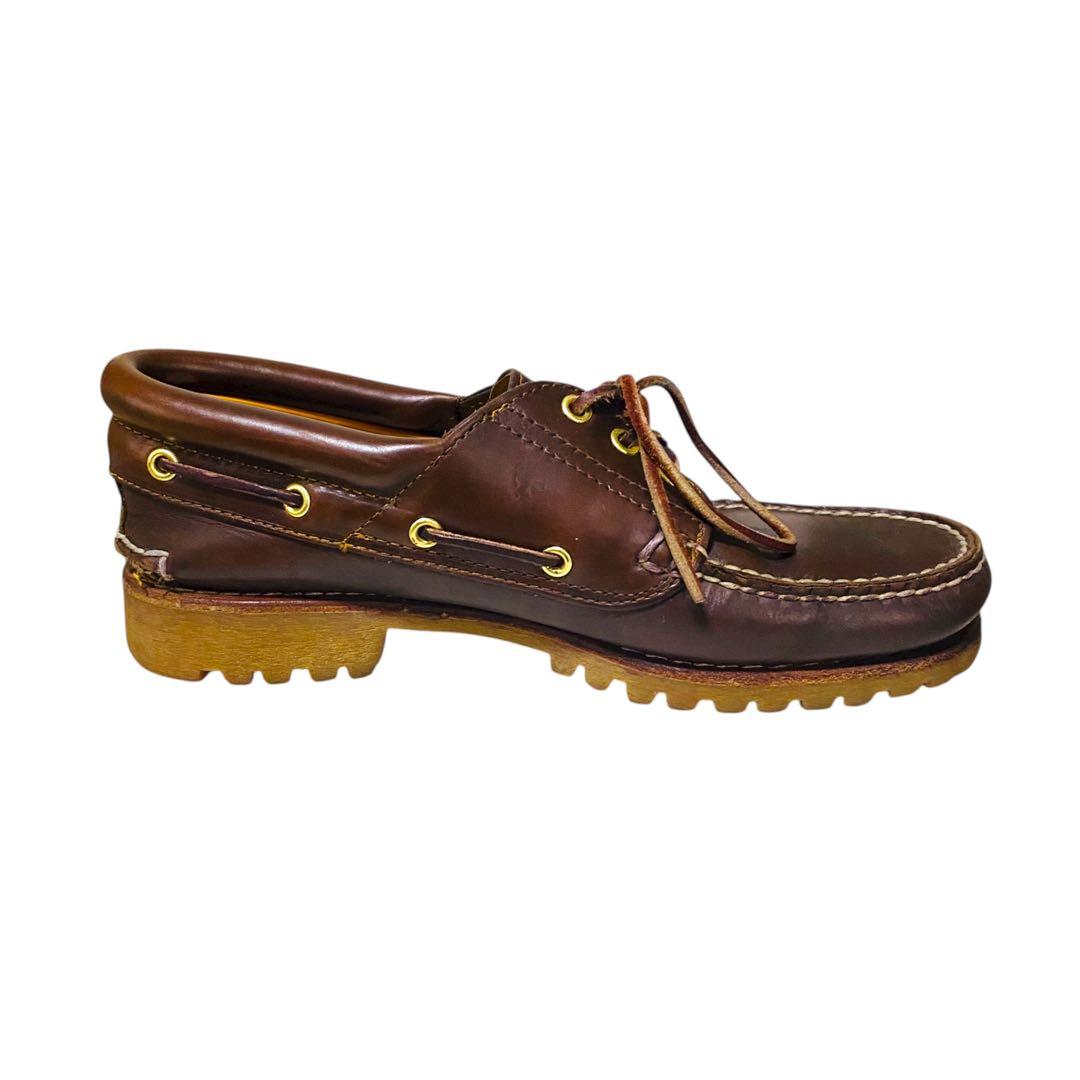 Timberland レザーデッキブーツ　3eye ブラウン　8W