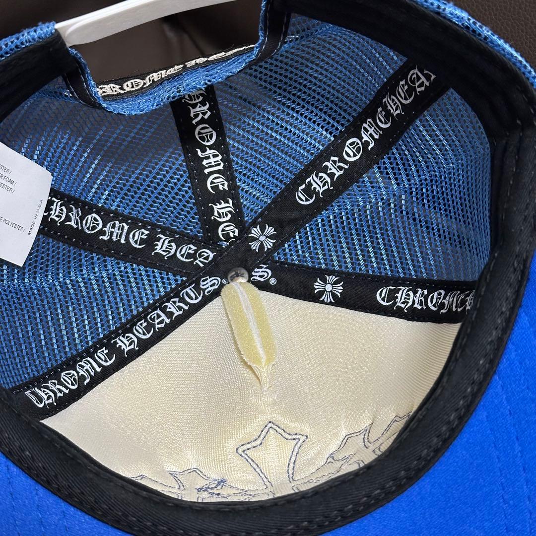 CHROME HEARTS 3セメタリーパッチ トラッカーキャップ ブルー