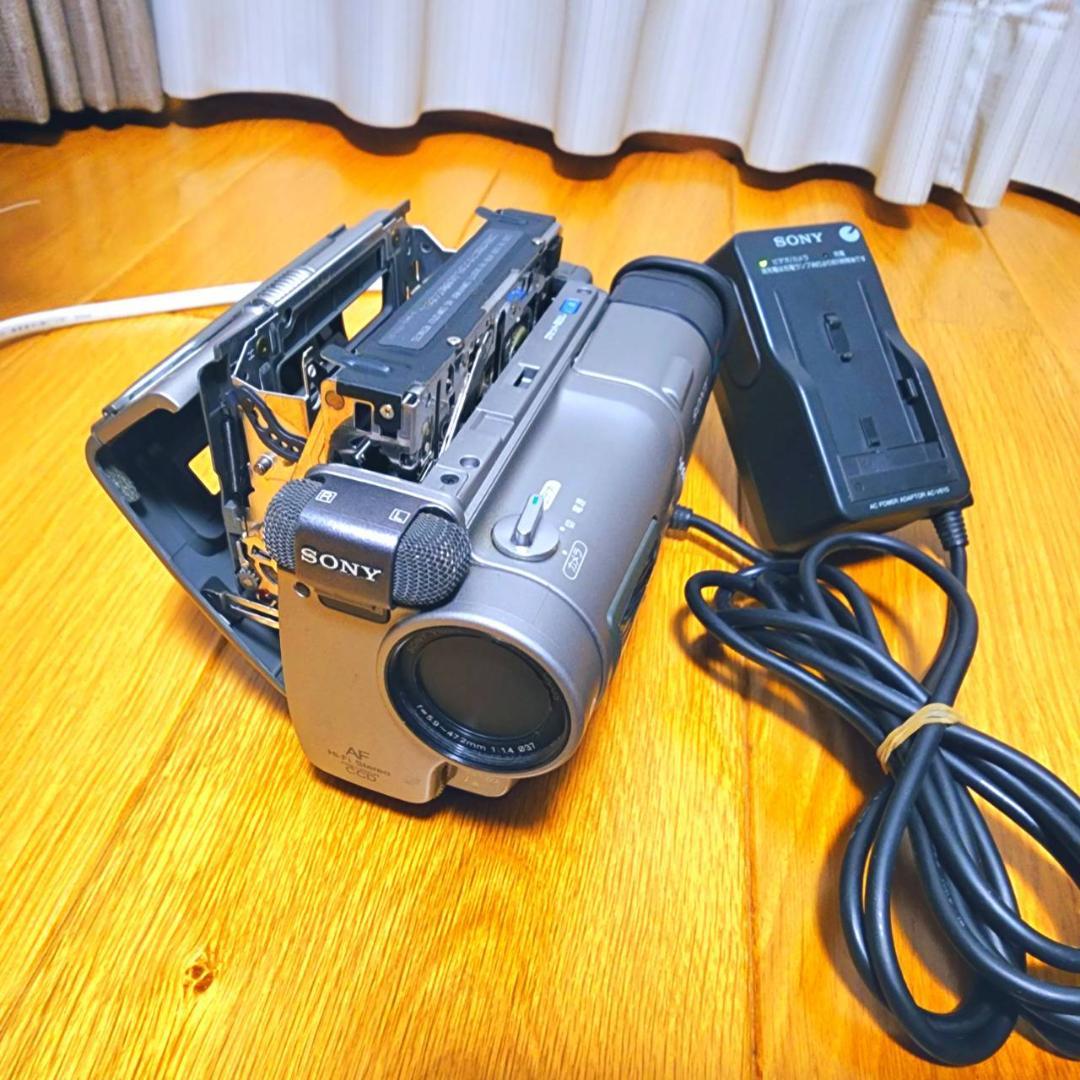 【動作確認済】SONY Hi8 高画質 ビデオカメラ AC アダプター セット