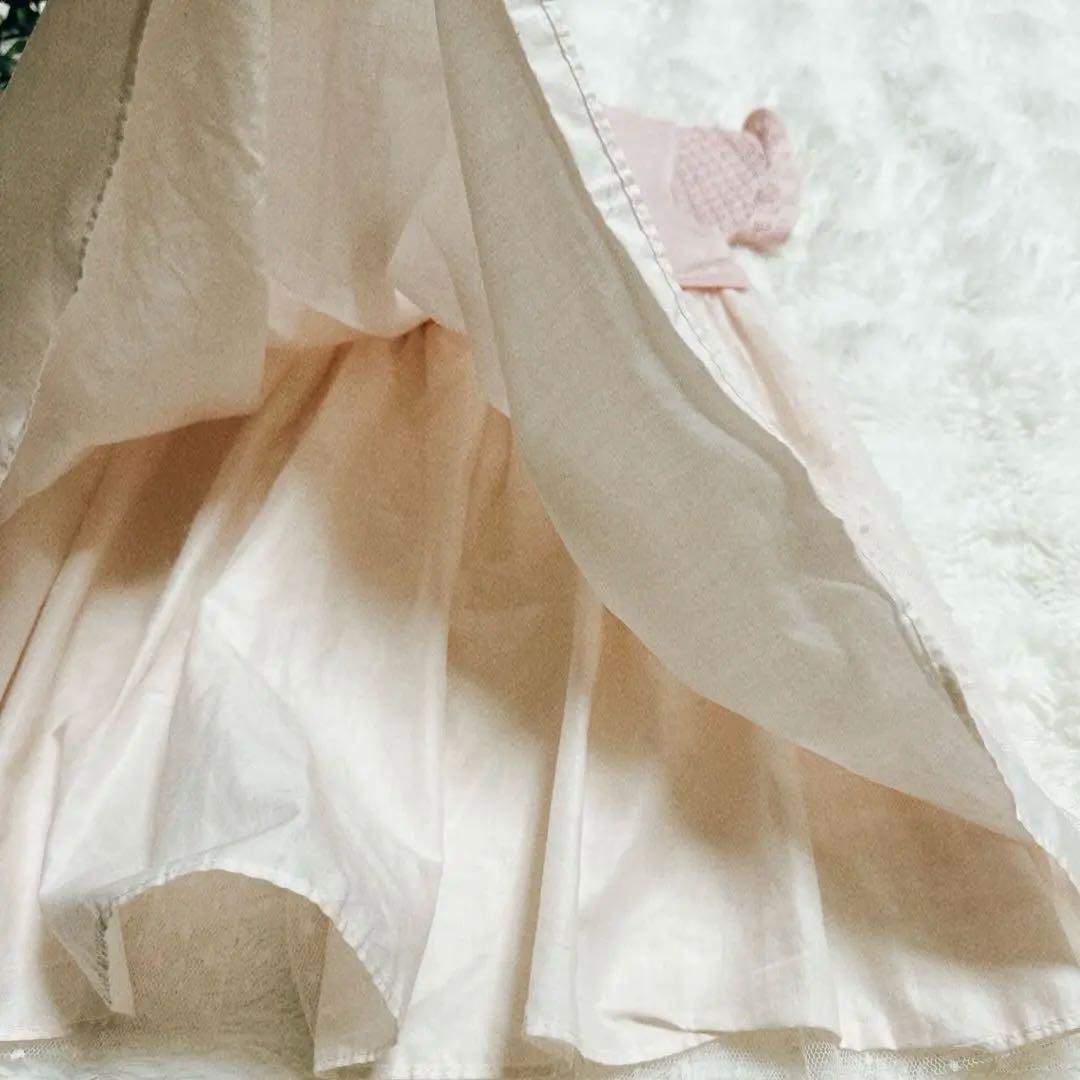 【95センチ】BabyDior ディオール　ワンピース　レース　ピンク