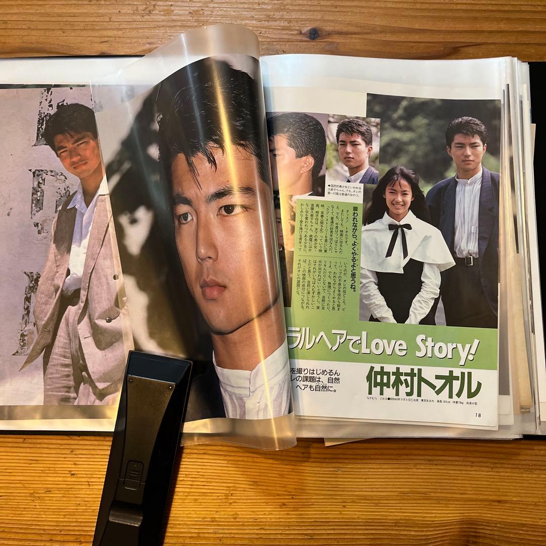 仲村トオル　切り抜き　大量　⭐︎60ページ　ファイル⭐︎両面　合計1冊