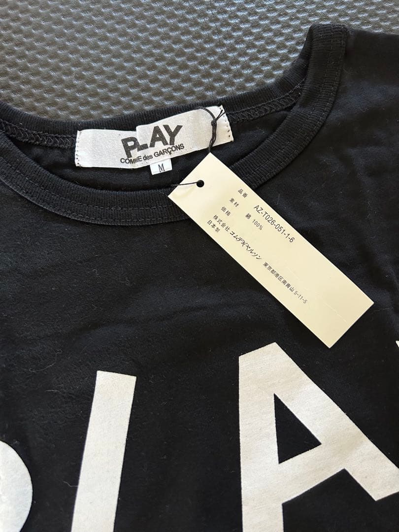 【新品】COMME des GARÇONS PLAY Tシャツ BLACK/黒