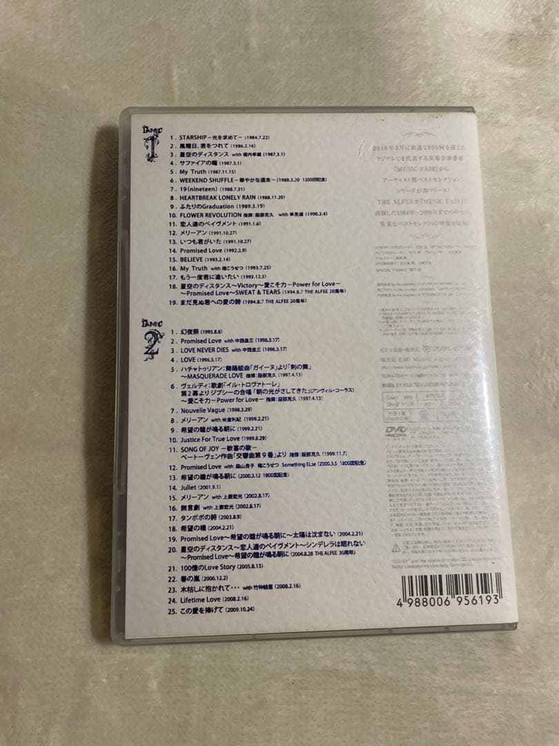 THE ALFEE in MUSIC FAIR [DVD]　2枚組