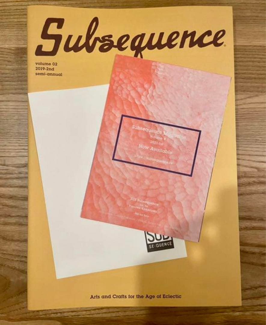 subsequence magazine vol.2～4 zine付き