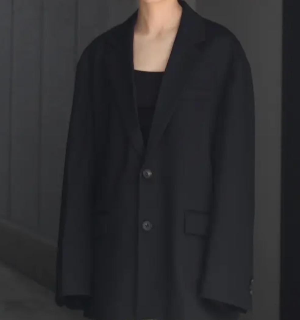 ジャケット・アウター stein oversized single breasted jacket S