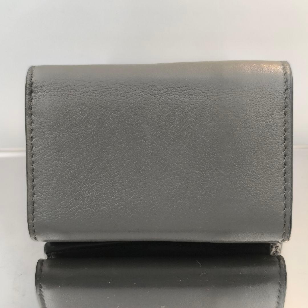 美品✨️ バレンシアガ ペーパーミニウォレット三つ折り財布 グレー