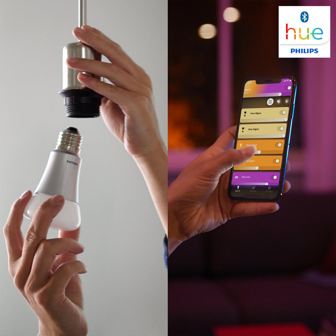Philips Hue スマート電球 E26 800lm フルカラー 9個セット