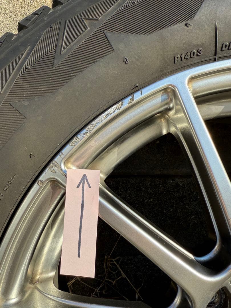 スバル純正stiホイール 17インチ PCD100 ＋48 スタッドレス付