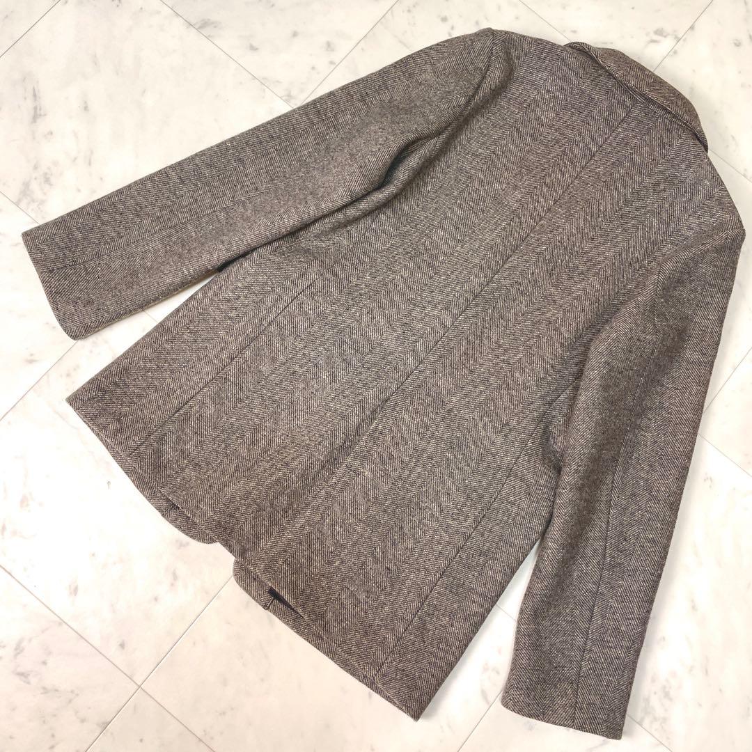 専用【極美品】フレームワークシングルジャケットコートシルク 茶 36